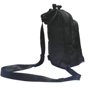 Waterproof motorcycle leg and waist bag with adjustable straps and reflective details