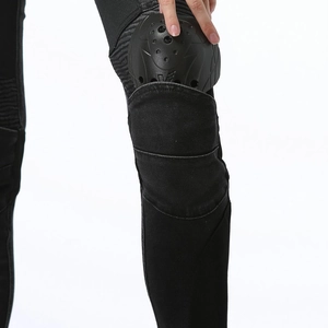 Women's slim motorcycle riding pants with mesh ventilation and removable knee armor pads