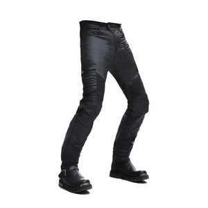 Pantalon de moto pour homme avec genouillères de protection et poches cargo
