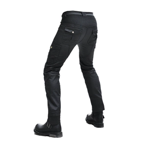 Pantalon cargo moto pour homme avec panneaux extensibles et multiples poches utilitaires