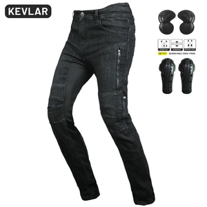 Herren Motorradjeans mit Kevlar-Faser und CE-zertifizierten Protektoren für Sicherheit