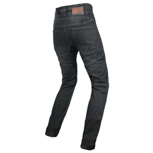 Breathable high-waist motorcycle jeans for men with stretch zones and protective armor