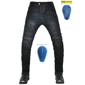 Unisex Motorcycle Protective Jeans Stretch Denim Riding Pants With Removable CE Pads Biker Protective Gear Trousers