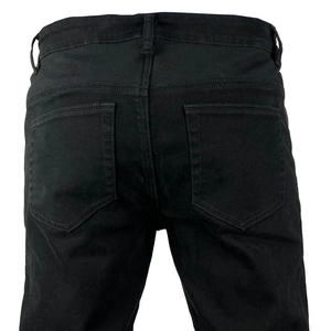 Vue arrière du jean de moto noir avec maille respirante et poches arrière classiques