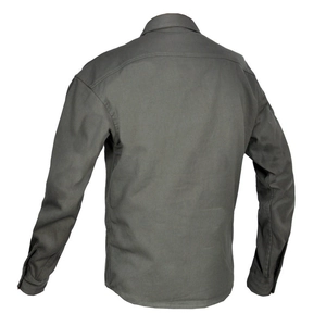 Veste de moto vert armée pour homme avec tissu imperméable et design de vue arrière