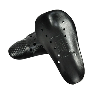 Thickened CE Level 2 motorcycle knee pads with breathable black shock-absorbing armor
