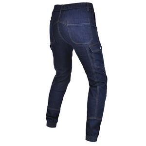 Jeans moto cargo vintage en Cordura avec chevilles resserrées et poches latérales