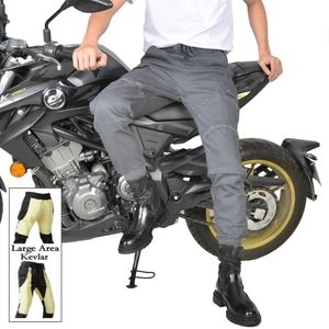 Men's Motorcycle Riding Pants With Protective Gear Aramid Lined Cargo Tactical Jeans Windproof Motorcyclist Trousers