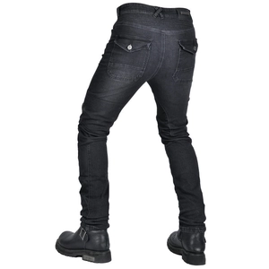 Atmungsaktive Herren Motorradjeans mit Stretcheinsätzen und Taschen für Schutzpolster