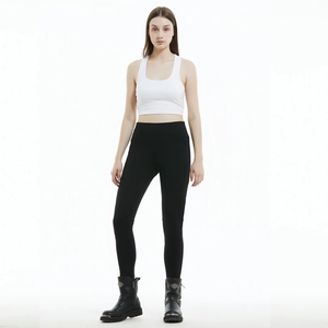Women's black slim-fit motorcycle jeans with high waist and stretch protective fabric
