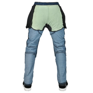 Pantalon de moto en jean pour homme avec protections et tissu Kevlar résistant