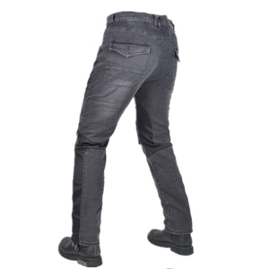 Jean moto respirant en maille avec panneaux extensibles et protections pour motard