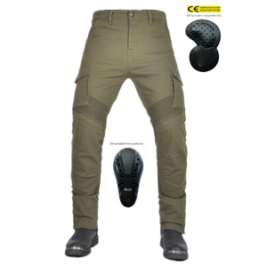 Men Motorcycle Riding Cargo Pants With Protective Pads Abrasion Resistant Biker Trousers Knee Accordion Panels Moto Gear