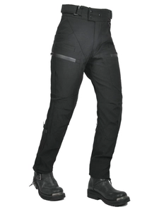 Women's waterproof motorcycle riding pants with multi-pockets and protective reinforced knees