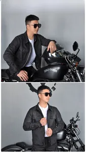 Détails de la veste de moto noire en maille respirante avec poches utilitaires