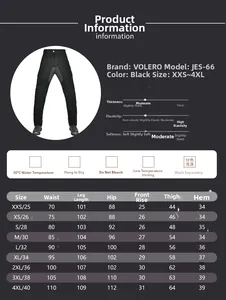 Detailed size guide and specifications for women's breathable mesh motorcycle riding pants