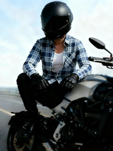 Men Retro Plaid Motorcycle Riding Jacket Shirt Protective Kevlar Lining Flannel Armor Jacket JK-20 Windbreaker Jacket Gear For Bikers