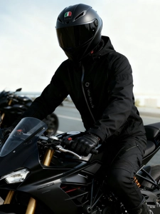 Winx Wheels Men's Hooded Motorcycle Riding Jacket Waterproof Windproof Protective Cotton Blend Biker Coat For All Seasons