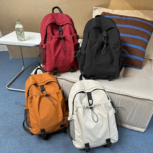 Nylon Casual Backpack Large Capacity Schoolbag Water Resistant For University Students Outdoor Travel Rucksack Laptop Bag