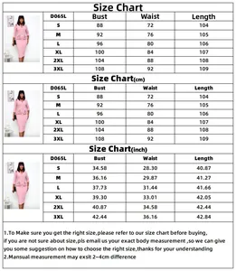 Tableau des tailles pour robe crayon fleurie avec mesures en cm et pouces