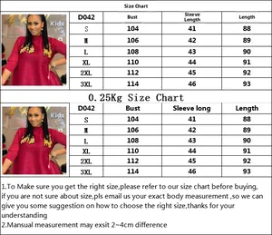 Detailed size chart for women's half-turtleneck dress showing bust and sleeve dimensions