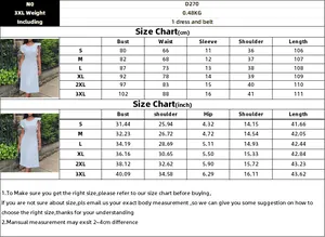 Detailed size chart in cm and inches for short flutter sleeve pleated dress with belt