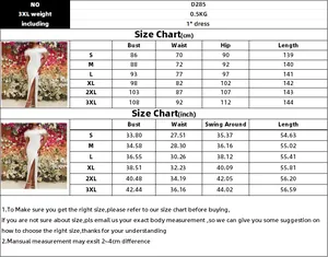 Größentabelle für Damen Off-Shoulder Feder Abendkleid von S bis 3XL mit Abmessungen