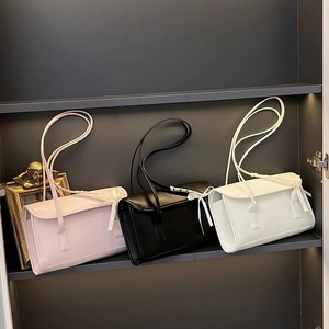 Bolso de Hombro para Mujer de Cuero PU Estilo Francés Moda Decoración de Lazo Bolso Cuadrado Pequeño para Uso Diario