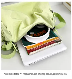 Large capacity gym bag interior showing space for a laptop and A4 magazines