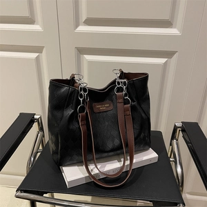 Women Fashion Large Capacity PU Leather Tote Bag Rhombic Pattern Chain Shoulder Bag Casual Daily Travel Satchel Handbag