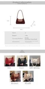 Détails du sac à bandoulière motif crocodile avec dimensions et options de couleurs