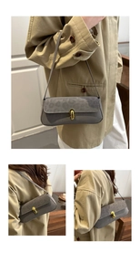 Détails du sac bandoulière léopard avec fermoir doré et texture en daim raffinée