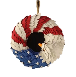 Patriottische adelaarskrans rood wit blauw met sterren voor decoratie Onafhankelijkheidsdag