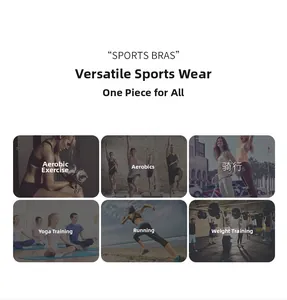 Sports bra versatility for aerobics, yoga, running, cycling, and weight training workouts