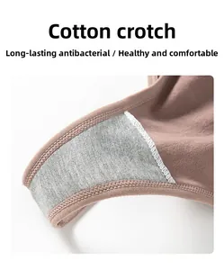 Close-up of seamless cotton gusset and fine stitching on high-performance thong