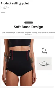 Detailed view of high-waisted shaper shorts with inner steel bones and open-butt design