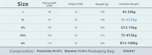 Men's waist trainer size guide and specifications for sport fitness sweat belt