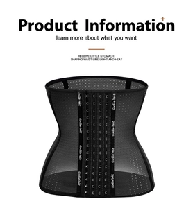 Close-up of breathable mesh fabric and multi-row hook-and-eye closure on waist trainer