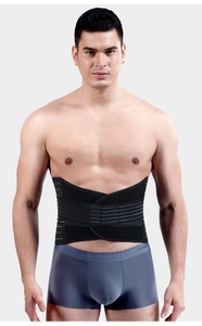 Vue détaillée d'une ceinture abdominale pour homme avec mesh respirant et compression