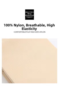 Gros plan du tissu en nylon respirant et élastique pour gaine amincissante post-partum