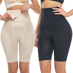 Damen Hohe Taille Bauchweg Miederhose Verstellbarer Hakenverschluss Po Lifter Polyester Body Shaper Formende Unterwäsche