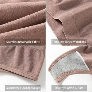 Seamless sporty thong for women featuring breathable fabric and soft cotton crotch detail