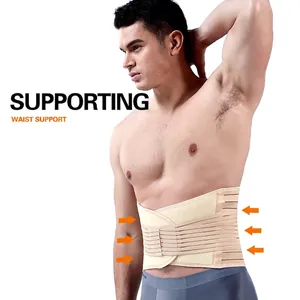 Ceinture gainante homme avec sangles de tension réglables pour soutien lombaire