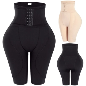 Bauch-weg-Miederhose mit hoher Taille, verstellbarem Verschluss und Push-up-Effekt