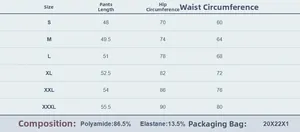 Tableau des tailles pour body gainant femme avec mesures de taille et hanches du S au XXXL