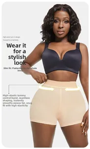 Details der Miederhose mit hoher Taille, elastischem Bauchweg-Bund und nahtlosem Saum