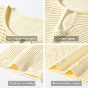 Reggiseno sportivo da donna con scollo a U e orlo senza tracce per corsa e fitness