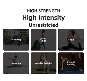 Detail of a high-strength sports bra and leggings set for running, yoga, and fitness training