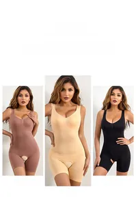 Detailed comparison of coffee, skin, and black bodysuits showing front seamless design