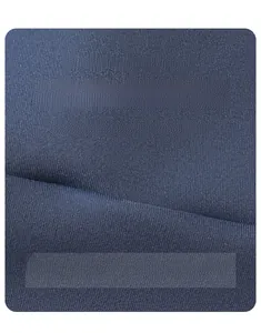 Macro shot of high-performance navy sports fabric with 78% nylon and 22% spandex blend